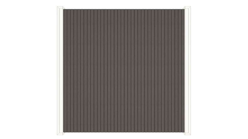 planeo DesignPro - Rivestimento per facciate in WPC, grigio scuro, 2900 x 175 mm