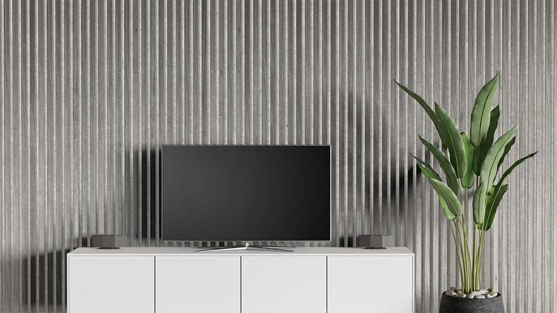 Pannelli acustici Skaben SilentWall Pro - Grigio rovere - 250 x 60 cm