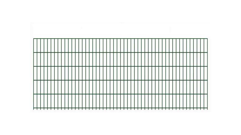 Doppelstabmattenzaun leicht 6/5/6 RAL 6005 Moosgrün - 1030 x 2510 mm