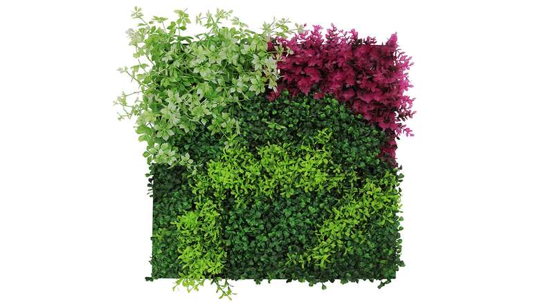 pannello acustico planeo - MixWall Leaf Mood Pink Mixed Flora 52 x 52 cm | pianta artificiale (PLMW-92111)