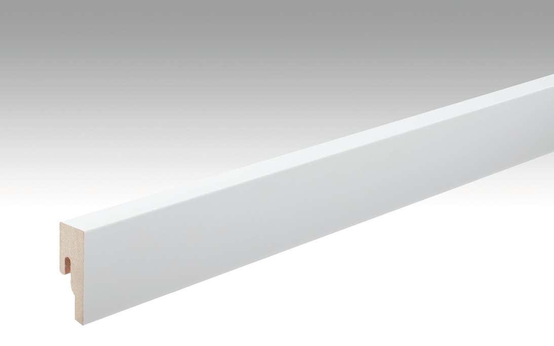 Plinthes MEISTER Blanc à peindre DF 2222 - 2380 x 50 x 18 mm (200015-2380-02222)