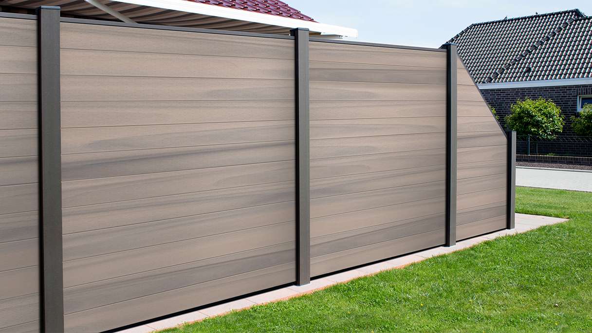 planeo Gardence Strong - BPC-Gartenzaun Quadratisch Bi-Color co-ex