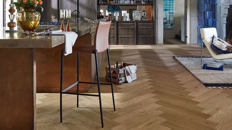 planeo Sol en bois - Noble Wood Herringbone Mysen | Made in Germany (EDP-1398)