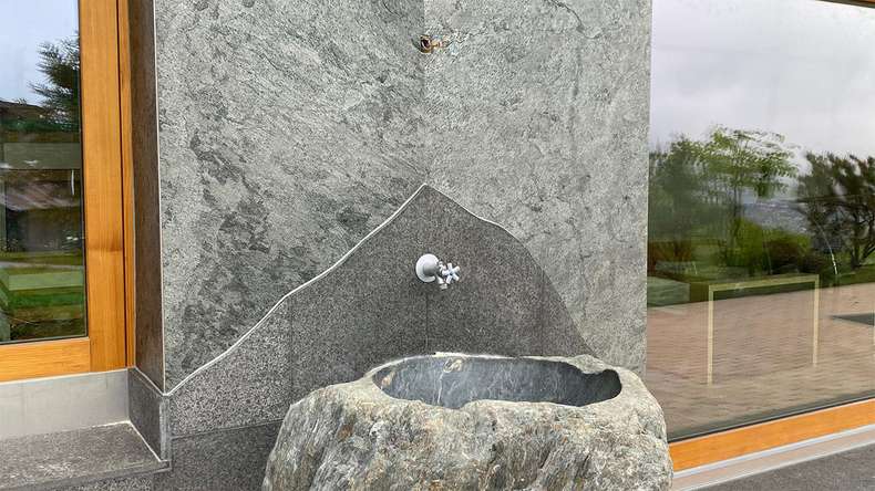 planeo EVOLITH Slate&Stone - Revêtement mural en pierre naturelle Urban Grey 1220 x 610 mm