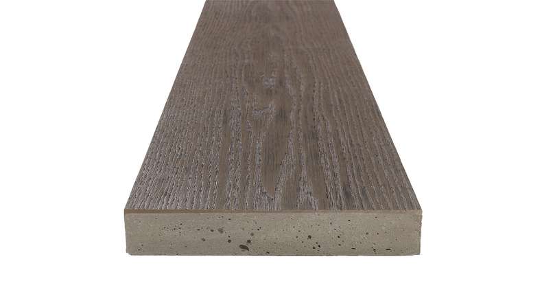 planeo Authoria PureBoard Plancher de terrasse massif - Natural Brown Oak 3.6m structuré