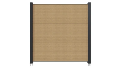 planeo INFINITY XL-Board - WPC CoEx Steckzaun Sand 176 x 183 cm