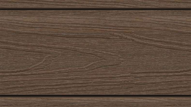 planeo MAXLine Nature - WPC CoEx lame de terrasse XL gainée chambre creuse - Ipe brun 3m structuré/lisse brossé