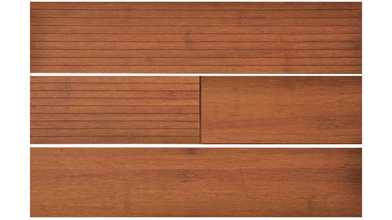 terrazza in legno planeo - bambù chiaro - liscio/scanalato