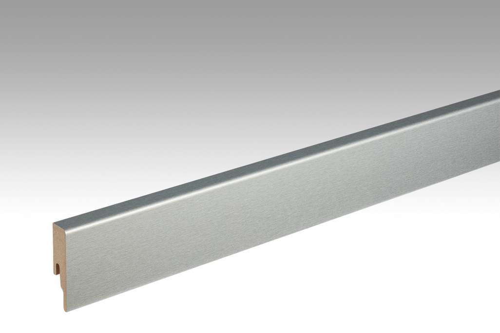 Plinthes MEISTER en acier inoxydable DF 063 - 2380 x 60 x 16 mm (200013-2380-00063)
