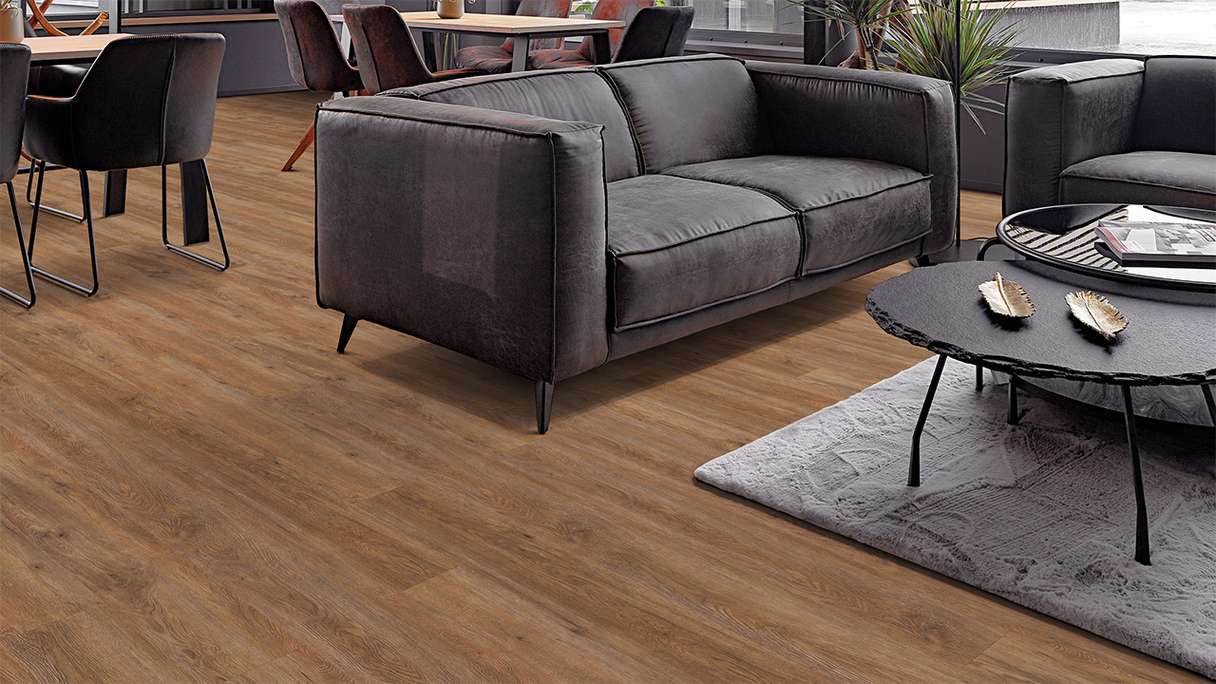 planeo Vinyle à clic rigide - FlexCore 30 Chocolate Oak | Isolation phonique intégrée (plfc-5145FS30)