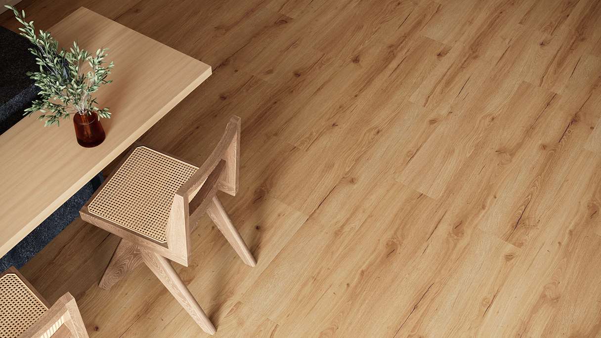 planeo WPC Vinile ad incastro - PUREtec MAX 70 EIR Honey Nature Oak | Isolamento acustico integrato (RP-A50-1)