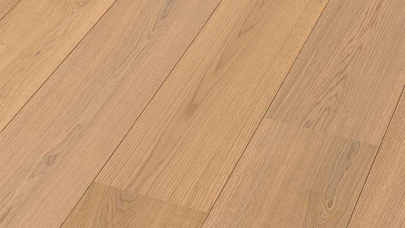 Sol en bois MEISTER Lindura HD 400 - 08918 Chêne naturel clair verni ultra-mat 2200 x 205 x 11 mm (500214-2200205-08918)
