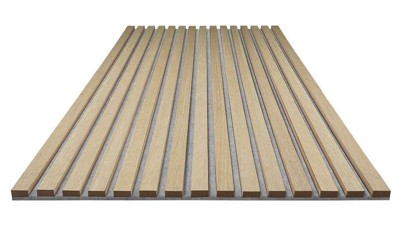 Pannelli acustici Skaben SilentWall Pro - rovere marrone chiaro - 250 x 60 cm