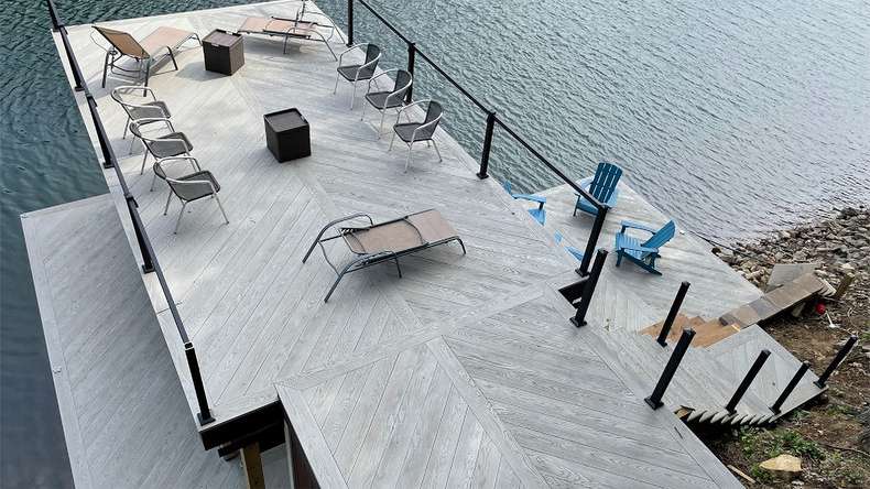 planeo Authoria PureBoard Plancher de terrasse massif - Light Grey 3.6m structuré