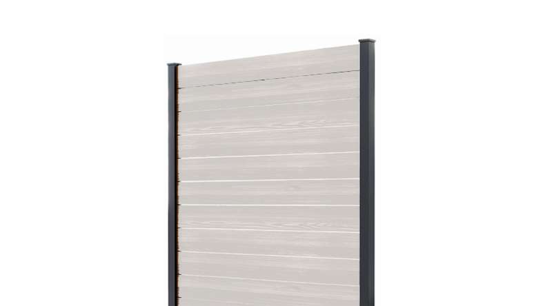 planeo Vario - recinzione a innesto WPC coEX Quadrato Beige 177 x 180 cm