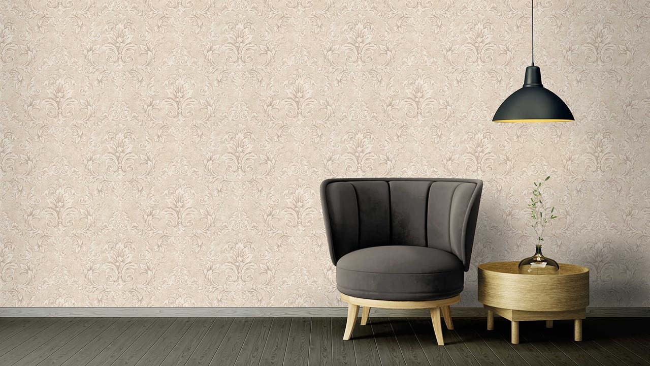 vinyltapete strukturtapete beige klassisch landhaus barock