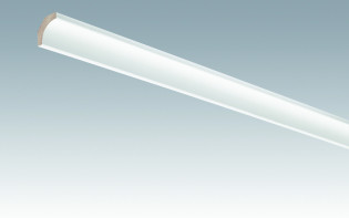 MEISTER Sockelleisten Hohlkehlleisten Uni weiß glänzend DF 324 - 2380 x 22 x 22 mm (200034-2380-00324 - 260423324)