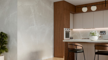 planeo Wandverkleidung SPC - CeraRock Tile Light Grey Marble 120 x 60 cm