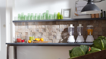 Skaben WoodWall - Teakwood Cube Java