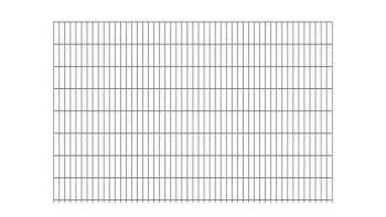 Doppelstabmattenzaun leicht 6/5/6 - Breite 2510 mm Feuerverzinkt