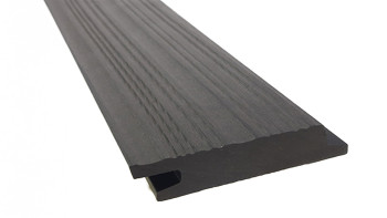 planeo Fassado - WPC Rhombusleiste MASSIV - Fassadenverkleidung Anthrazit 4m | 5m | 6m