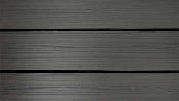 planeo Fassado - WPC Rhombusleiste MASSIV - Fassadenverkleidung Anthrazit 4m | 5m | 6m