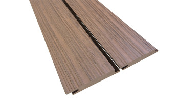 planeo Fassado - WPC Rhombusleiste MASSIV Fassadenverkleidung Braun 4m | 5m | 6m