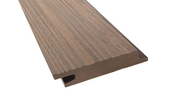 planeo Fassado - WPC Rhombusleiste MASSIV Fassadenverkleidung Braun 4m | 5m | 6m