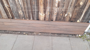 planeo Fassado - WPC Rhombusleiste MASSIV Fassadenverkleidung Braun 4m | 5m | 6m