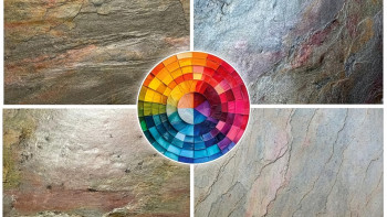 planeo EVOLITH Slate&Stone - Naturstein Wandverkleidung Oxide Wood 1220 x 610 mm