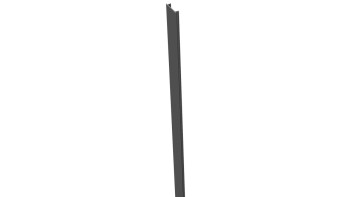 planeo Gardence Metallic - Alu-Pfostenabdeckleiste Anthrazitgrau 190cm 7x7 und 9x9cm