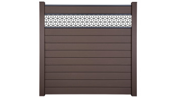 planeo Gardence Strong - BPC-Steckzaun Cube Terra 180 x 180 cm