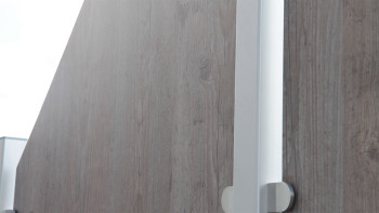planeo Gardence Resistant - HPL-Sichtschutzzaun Hochkant - Holzoptik 90 x 180cm