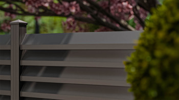 planeo Gardence Metallic Rhombus - Alu-Gartenzaun Quadratisch Anthrazit | DB703