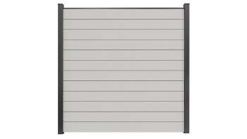 planeo Gardence Simply Small - PVC-Steckzaun Weiss 180 x 180 cm