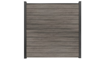 planeo Gardence Simply Small - PVC-Steckzaun Monument Oak 180 x 180 cm