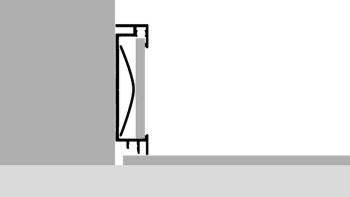 planeo Aluminium-Sockelleiste 059 Silber - 2500 x 15 x 60 mm