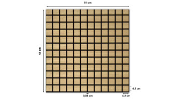 Skaben Akustikpaneele SilentWall Cube - Eiche Hellbraun - 61 x 61 cm