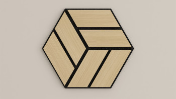Skaben Akustikpaneele SilentWall - HexaUno New Light - 30 x 26 cm
