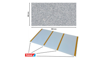 Skaben DesignWall Aqua Wandverkleidung Kunststoff - Granit Baalbek 60 x 30 cm