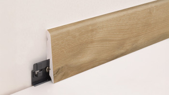 planeo Sockelleiste SolutionX 2in1 - 2400 x 14 x 58 mm Eiche Classic (SL0072)