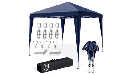 Faltpavillon Dunkelblau 3 x 3 m