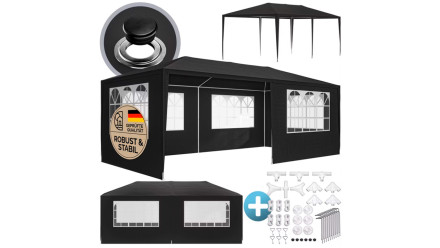 Festzelt Anthrazit 3 x 6 m UV-Schutz 50+