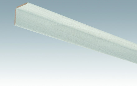 MEISTER Sockelleisten Faltenleisten Eiche weiß deckend 4069 - 2380 x 70 x 3,5 mm