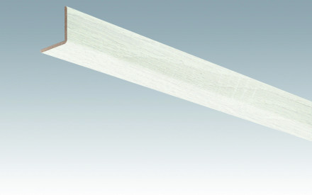 MEISTER Sockelleisten Winkelleisten Eiche weiß deckend 4069 - 2380 x 33 x 3,5 mm