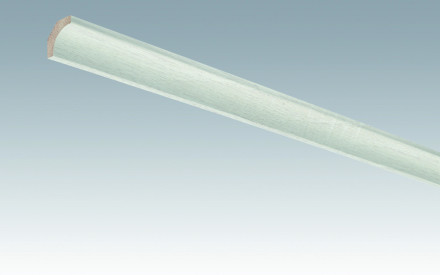 MEISTER Sockelleisten Hohlkehlleisten Eiche weiß deckend 4069 - 2380 x 22 x 22 mm