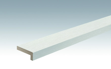 MEISTER Sockelleisten Winkelabdeckleisten Fineline weiß 4029 - 2380 x 60 x 22 mm