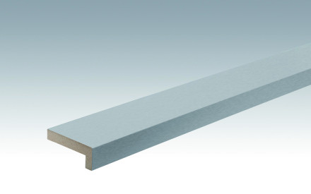 MEISTER Sockelleisten Winkelabdeckleisten Aluminium-Metallic 4080 - 2380 x 60 x 22 mm
