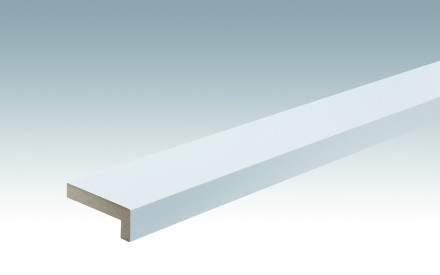 MEISTER Sockelleisten Winkelabdeckleisten Weiß Hochglanz 4084 - 2380 x 60 x 22 mm
