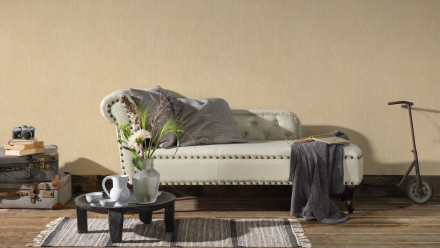 Vinyltapete beige Klassisch Uni Romantico 413